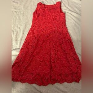 Liz Claiborne Red Strapless A-line Dress